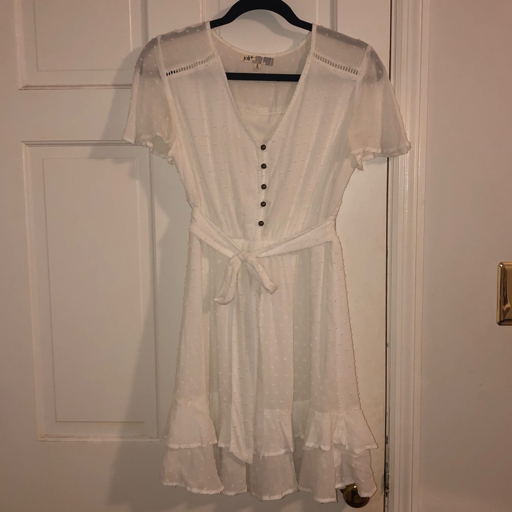 White Flowy Dress